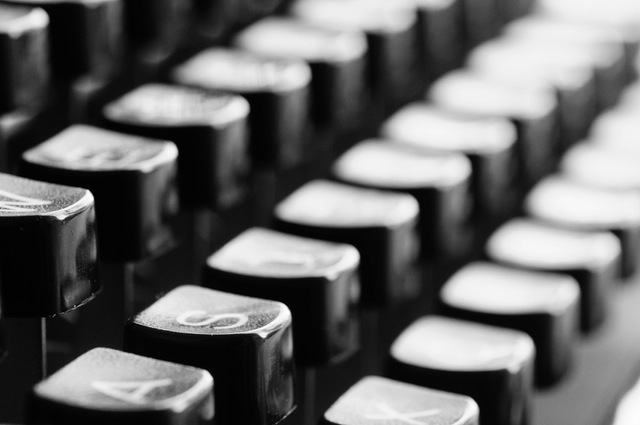 typewriter letters vintage keyboard
